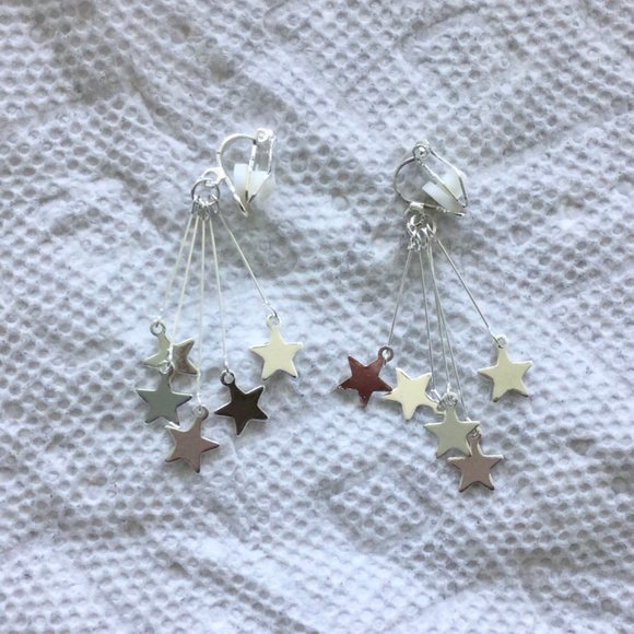 Star Clip-On Earrings - Picture 1 of 1
